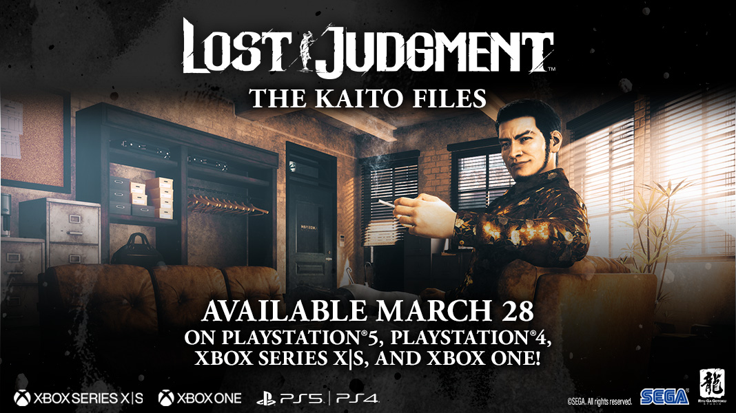 Lost Judgment Story DLC The Kaito Files releasing March 28 2022!