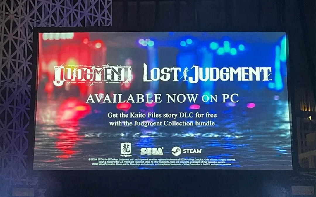 Judgment and Lost Judgment shadow dropped on PC today!