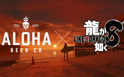 Like a Dragon: Infinite Wealth x Aloha Beer tie-in campaign. Limited edition can & box set!